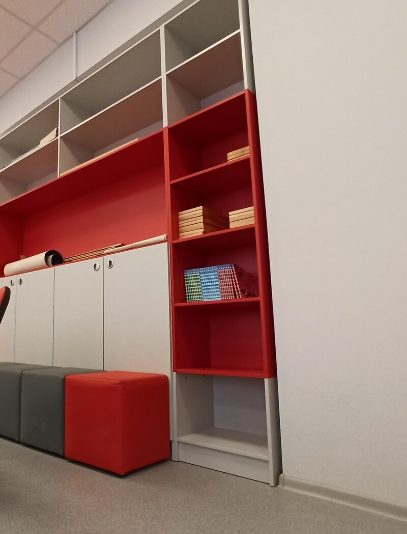 Корпусная мебель — шкафы и стеллажи в школе
